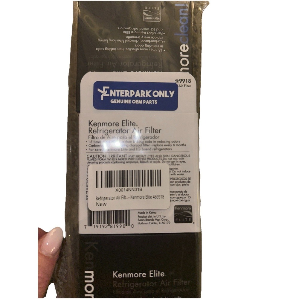 3 Pack Genuine Kenmore Elite 469918 Refrigerator Air Filter NEW In Box - Picture 2 of 9